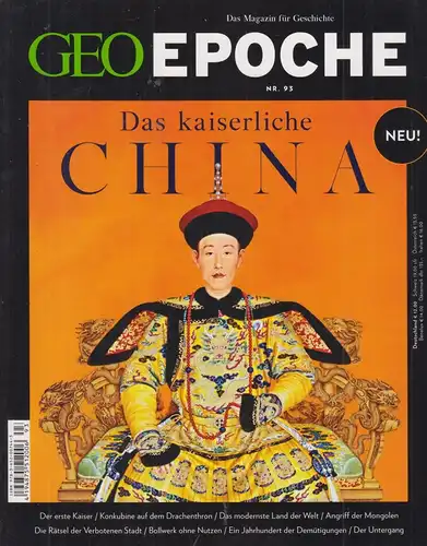 GEO Epoche Edition Nr. 93: Das kaiserliche China, 2018, Schaper, Gruner + Jahr