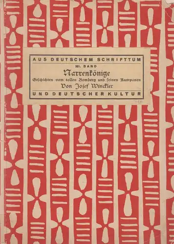 Buch: Narrenkönige, Geschichten. Winkler, Josef, Julius Beltz, gebraucht, gut