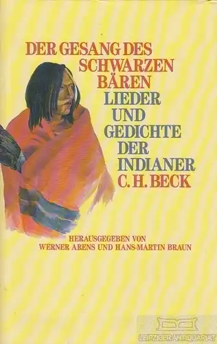 Buch: Der Gesang des Schwarzen Bären, Arens, Werner / Braun, Hans-Martin. 1992