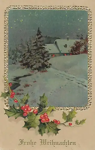 AK Frohe Weihnachten. ca. 1935, Postkarte, Weihnachten, gebraucht, gut