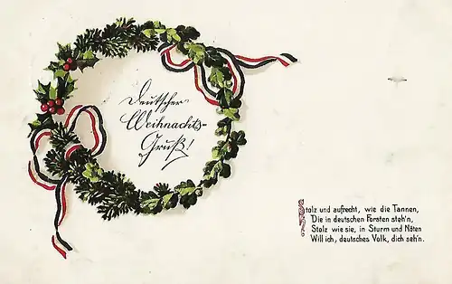 AK Herzlichen Weihnachtsgruß! ca. 1915, Postkarte, Weihnachten, gebraucht, gut
