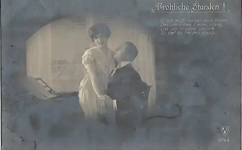 AK Fröhliche Stunden! ca. 1919, Film, Postkarte, gebraucht, gut 309192