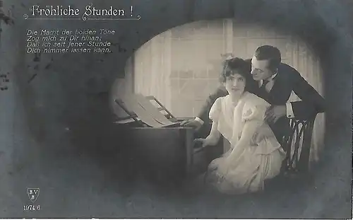 AK Fröhliche Stunden! ca. 1919, Film, Postkarte, gebraucht, gut 309191