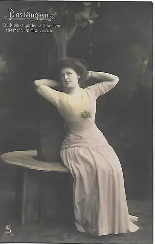 AK Das Ringlein. ca. 1912, Postkarte, gebraucht, gut