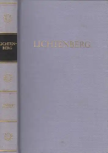 Buch: Lichtenbergs Werke in einem Band, Lichtenberg, Georg Christoph. 1975