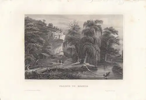 Prairie du Rocher. aus Meyers Universum, Stahlstich. Kunstgrafik, 1850