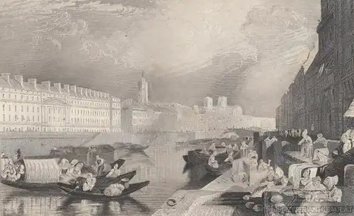 Nantes. aus Meyers Universum, Stahlstich. Kunstgrafik, 1850, gebraucht, g 265681