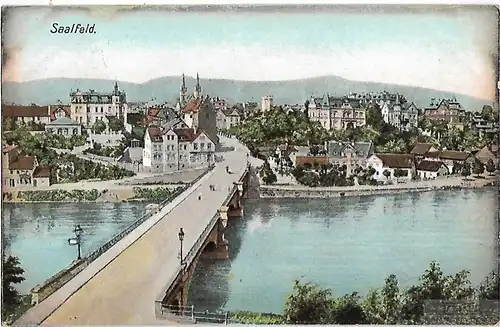 AK Saalfeld. ca. 1907, Postkarte. Ca. 1907, Verlag Ottmar Zieher, gebraucht, gut