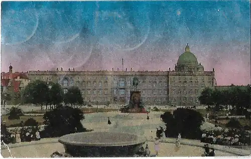 AK Berlin. Kgl. Schloss u. Lustgarten. ca. 1919, Postkarte. Serien Nr, ca. 1919