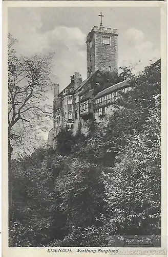 AK Eisenach. Wartburg-Burgfried. ca. 1932, Postkarte. Ca. 1932, gebraucht, gut
