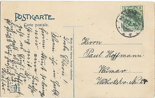 AK Weimar. Fürstengruft. ca. 1912, Postkarte. Ca. 1912, ohne Verlag