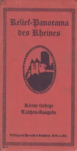 Buch: Relief-Panorama des Rheins, Winter, E. 1920, Hoursch & Bechstedt Verlag