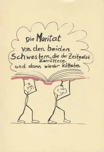 Buch: Moritat von den beiden Schwestern... Rost, G., 1992, Deutsche Bibliothek