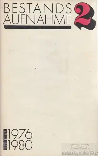 Buch: Bestandsaufnahme 2 Debütanten 1976-1980, Böttcher. Bestandsaufnahme, 1981