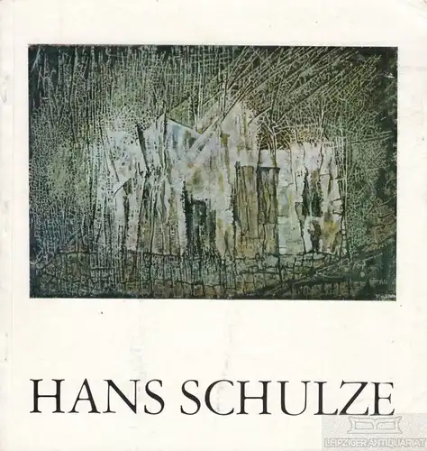 Buch: Ausstellung Hans Schulze, Winkler, Gerhard. 1979, gebraucht, gut