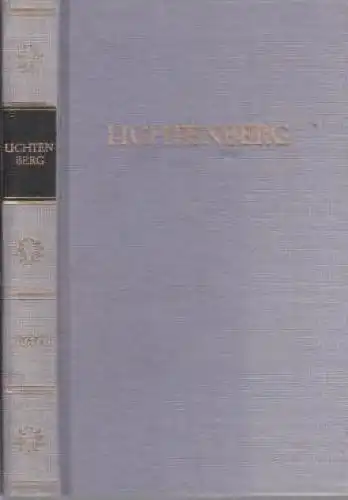 Buch: Lichtenbergs Werke in einem Band, Lichtenberg, Georg Christoph. 1982, BDK