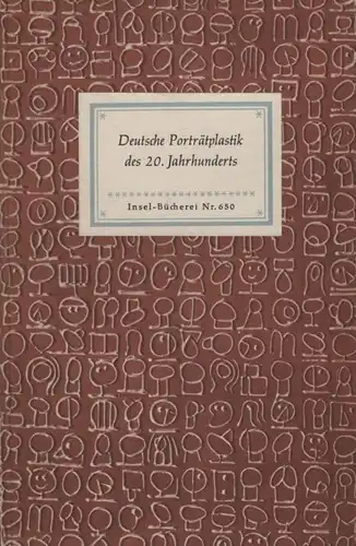 Insel-Bücherei 650, Deutsche Porträtplastik des 20. Jahrhunderts, Seitz, Gustav