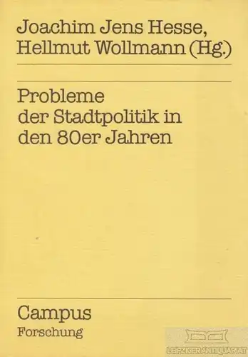 Buch: Probleme der Stadtpolitik in den 80er Jahren, Hesse. Campus Forschung