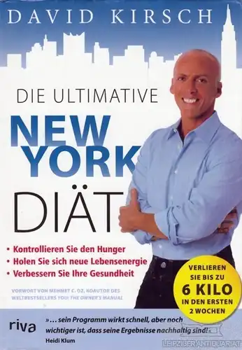 Buch: Die Ultimative New York Diät, Kirsch, David. 2007, Riva Verlag