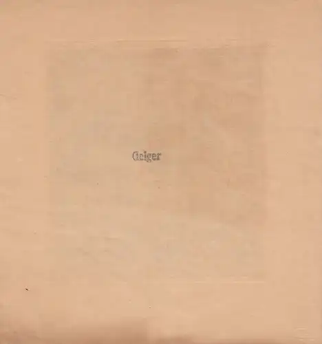 Exlibris: Williy Tropp, Geiger, Willi. Kunstgrafik, ca. 1925, gebraucht, gut