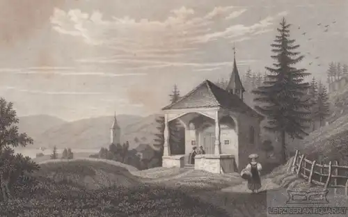 Die Morgarten-Capelle in der Schweiz. aus Meyers Universum, Stahlstich. 1 264518