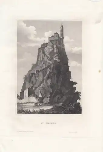 St. Michel. aus Meyers Universum, Stahlstich. Kunstgrafik, 1850, gebrauch 265952