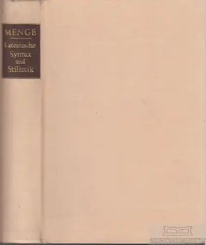 Buch: Repetitorium der lateinischen Synthax und Stilistik, Menge. 1955