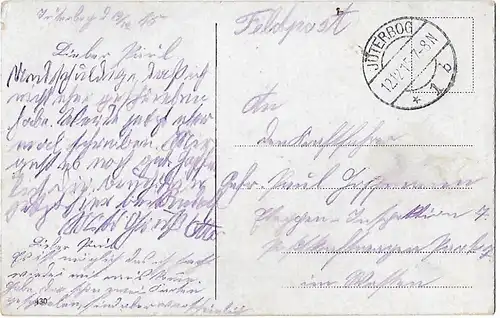 AK Berlin. Siegessäule mit Reichstagsgebäude. ca. 1915, Postkarte. Ca. 1915