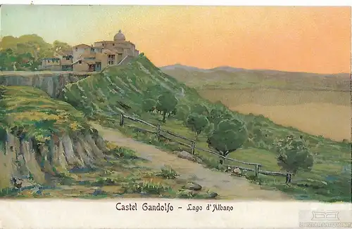 AK Castel Gandolfo. Lago D Albano. ca. 1908, Postkarte. Ca. 1908, gebraucht, gut