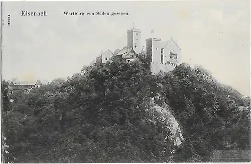 AK Eisenach. Wartburg von Süden gesehen. ca. 1910, Postkarte. Ca. 1910