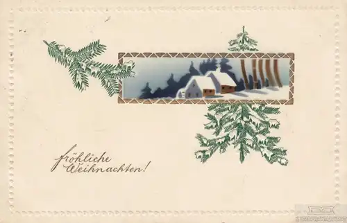 Weihnachtskarte - Fröhliche Weihnachten, Postkarte. Weihnachtskarte, 1913