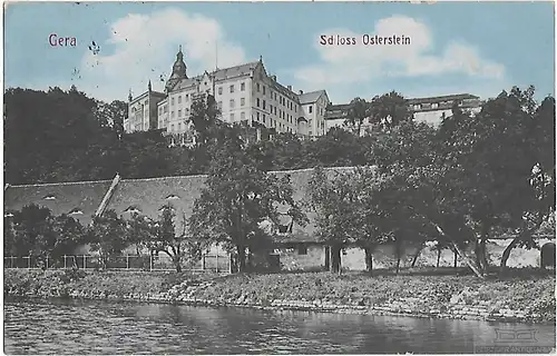 AK Gera. Schloss Osterstein. ca. 1911, Postkarte. Serien Nr, ca. 1911