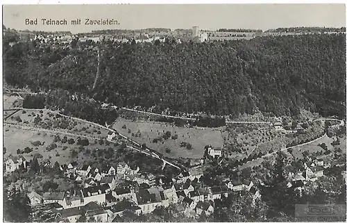 AK Bad Teinach mit Zavelstein. ca. 1919, Postkarte. Serien Nr, ca. 1919