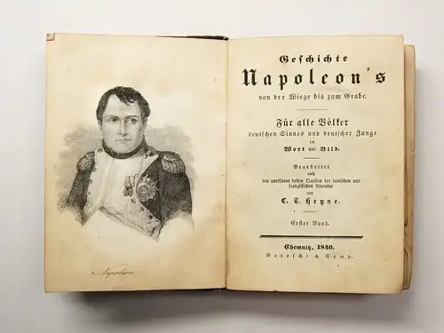 Buch: Geschichte Napoleon's von der Wiege bis zum Grabe, Heyne. 3 Bände, 1840