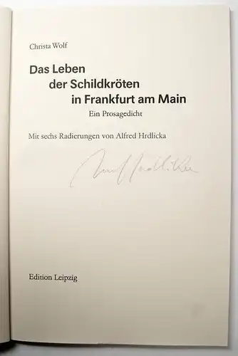 Buch: Das Leben der Schildkröten in Frankfurt am Main, Wolf, Christa. 1989