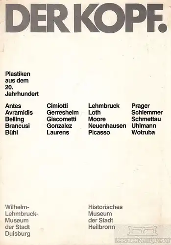 Buch: Der Kopf, Nowald, Kalrheinz. 1978, Friedrich Matthiä Druck, gebraucht, gut