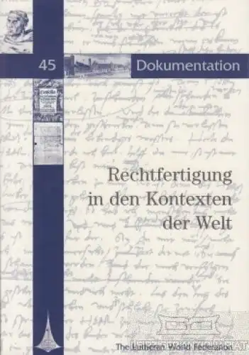 Buch: Rechtfertigung in den Kontexten der Welt, Greive, Wolfgang. Dokumentation