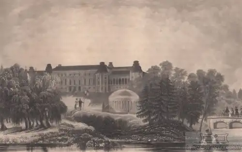 Czaritzana bei Moskau. aus Meyers Universum, Stahlstich. Kunstgrafik, 1850