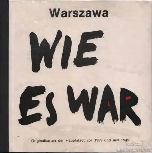 Buch: Warschau wie es war. Originalkarten der Hauptstadt vor 1939... Kasprzycki
