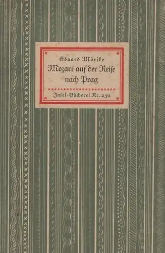 Insel-Bücherei 230, Mozart auf der Reise nach Prag, Mörike, Eduard, Insel-Verlag