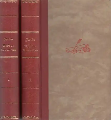 Buch: Briefe an Frau von Stein, Goethe, Johann Wolfgang von. 2 Bände