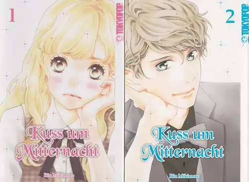 2 Mangas: Kuss um Mitternacht Nr. 1+2, Mikimoto, Rin, 2017/18, Tokyopop Verlag