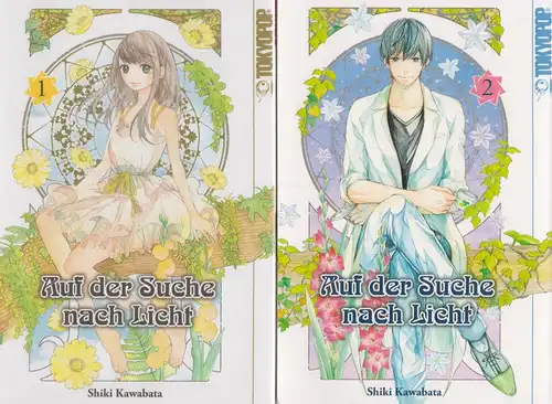 2 Mangas: Auf der Suche nach Licht Nr. 1+2, Kawabata, Shiki, 2017/18, Tokyopop