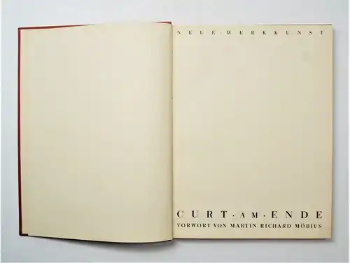 Buch: Neue Werkkunst, am Ende, Curt. 1929, Friedrich Ernst Hübsch Verlag