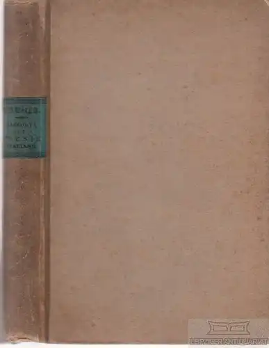 Buch: Egeria, Mueller, Wilhelm / Wolff, O. L. B. 1829, Ernst Fleischer