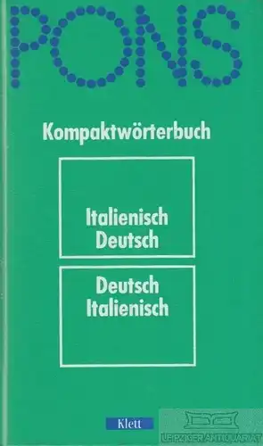 Buch: PONS-Kompaktwörterbuch Italienisch, Klausmann-Molter. 1996, gebraucht, gut