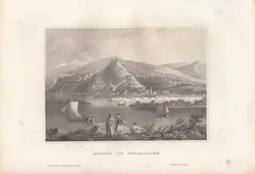 Sistow in Bulgarien. aus Meyers Universum, Stahlstich. Kunstgrafik, 1850