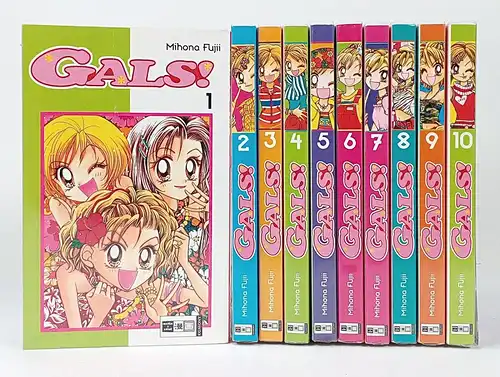 10 Mangas: Gals! Nr. 1-10. Fujii, Mihona, 1998 ff., Egmont Manga und Anime