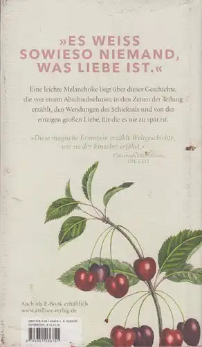 Buch: Die Kirschdiebin, Schütz, Helga, 2017, Aufbau Verlag, gebraucht: gut