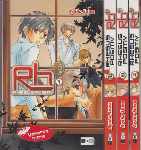 4 Mangas: Rhesus positiv Nr. 1-4. Suwa, Ayako, 2009 ff., Egmont Manga und Anime